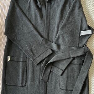 NWT RHONE Charcoal Men's Lounge Robe